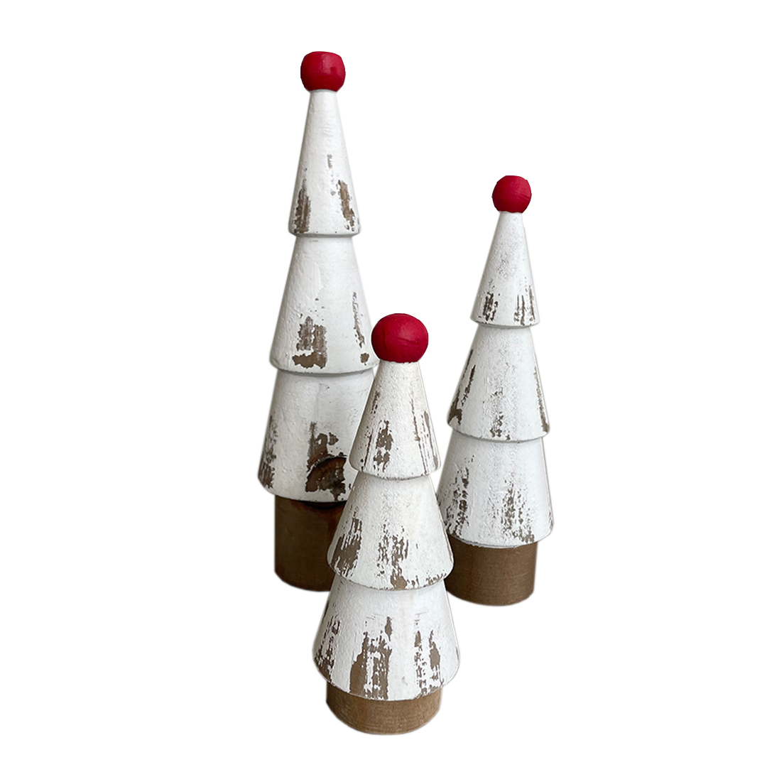 Set de 3 pinos de madera